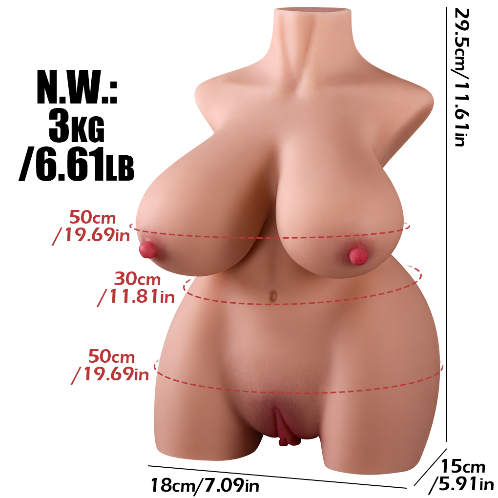 Flesh XL Torso Doll - 8.2KG (18LB) - Image 7