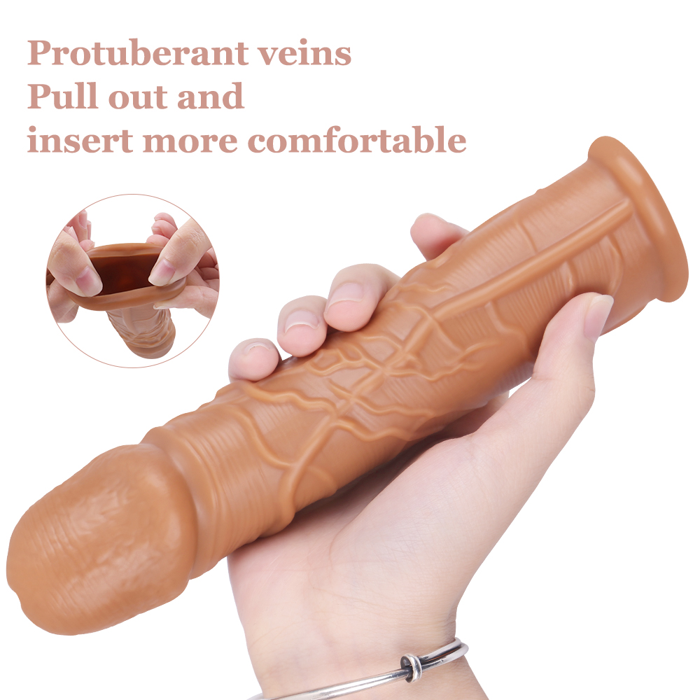 Skin Tone Penis Sleeve - 7.1"x1.57" - Image 9