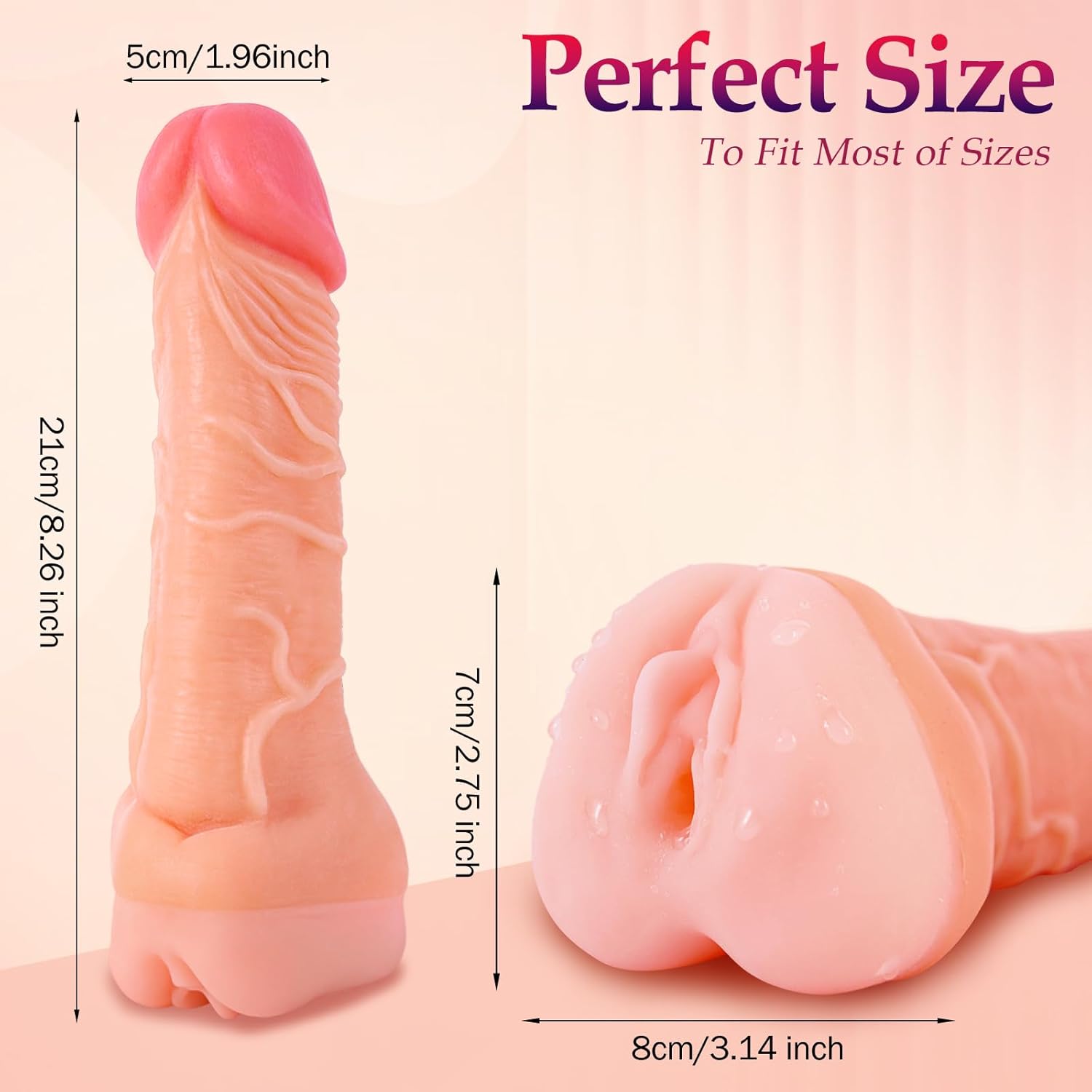Flesh Dildo + Pocket Combo-350g - Image 4