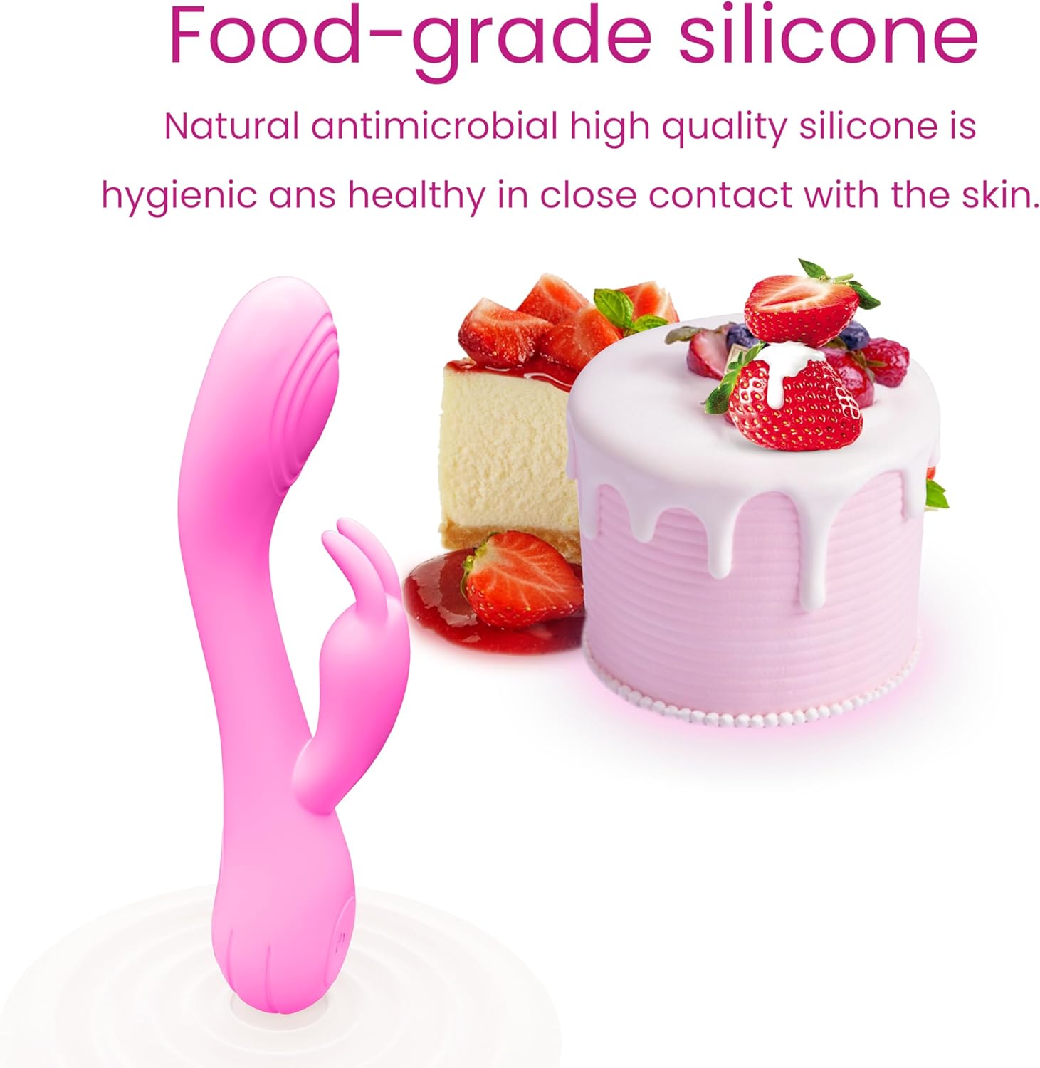 Pink Rabbit Wand - 7.3"x0.8" - Image 3