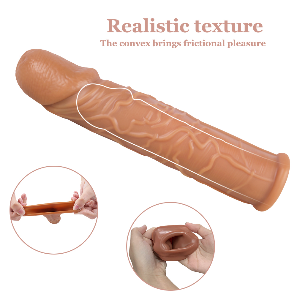 Skin Tone Penis Sleeve - 7.1"x1.57" - Image 11