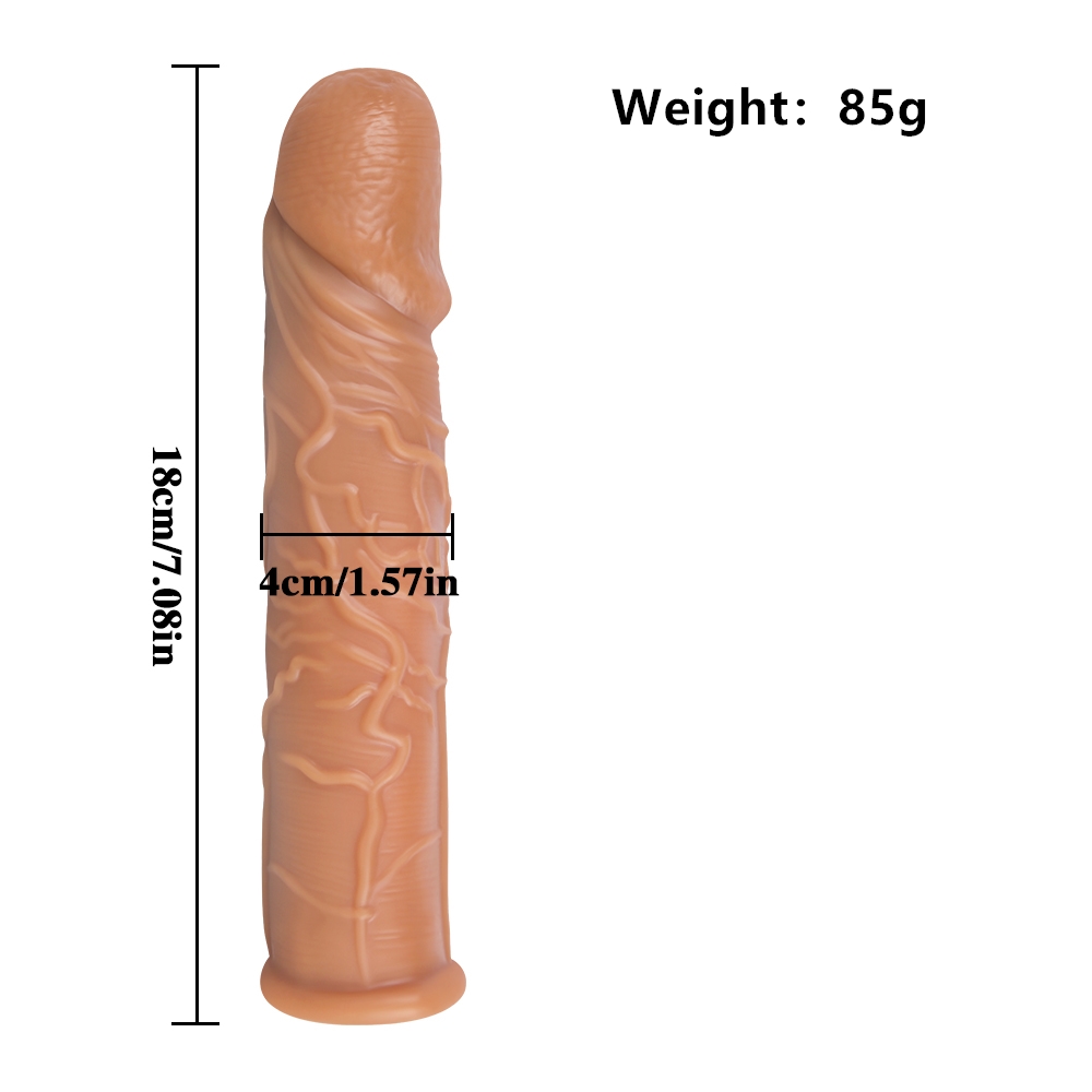 Skin Tone Penis Sleeve - 7.1"x1.57" - Image 14