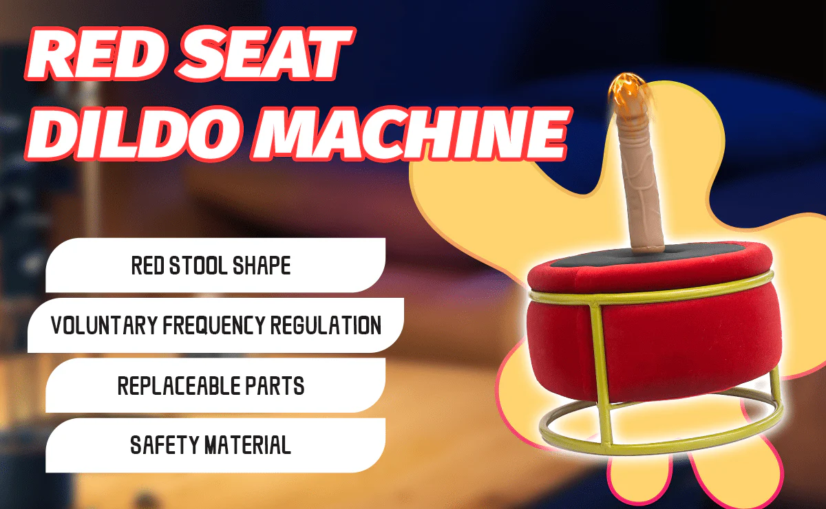 Red Seat Dildo Machine Chair Massage Seat - Image 5
